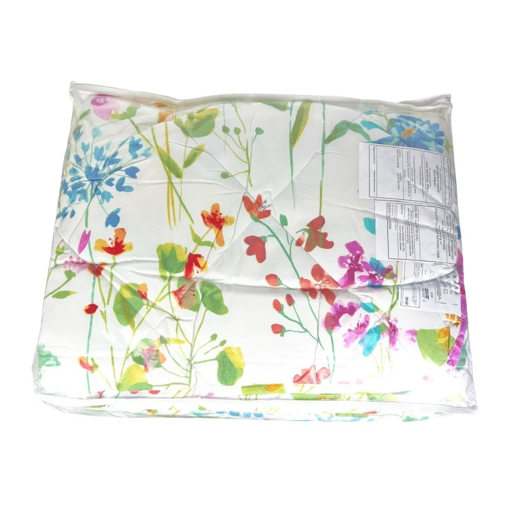 Ikea GRASVIAL Full/Queen Comforter Set Floral w/ 2 Shams 704.542.43🌸New🌸